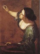 Artemisia  Gentileschi Sjalvportratt as allegory over maleriet oil painting
